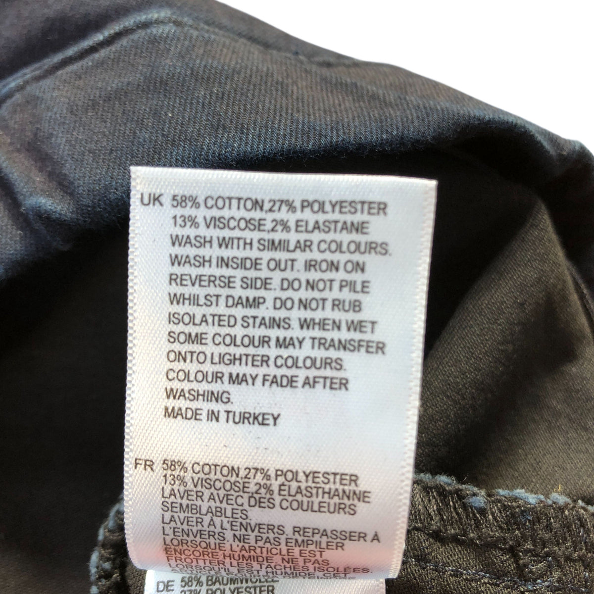 Slim Fit Jeans UK Size 8L Women's Black Stretch Comfortable