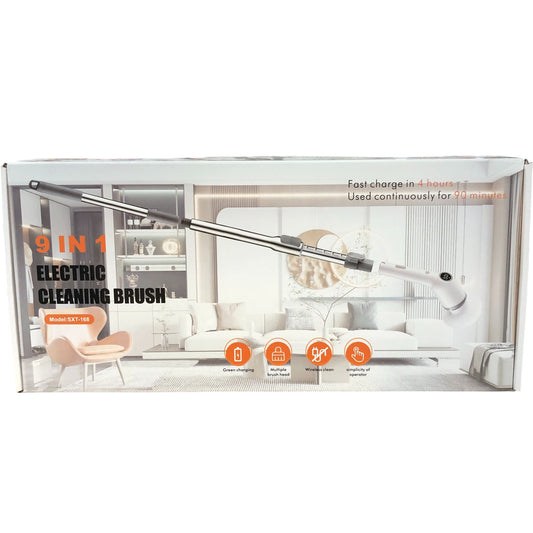 9 In 1 Electric Cleaning Brush Fast Charge Multiple Brush Heads