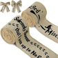 Harry Potter Themed Christmas Burlap Ribbon 8 Pieces