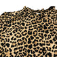 Baukjen Sabrina Printed Blouse UK12 Women's Cognac Leopard Viscose Top