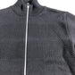 Mads Norgaard Wool Klemens Zip Knit Jumper M Men's Black Zip Sweater