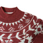Weird Fish Sweater UK6 Women's Red Fair Isle Pattern Knit Top Style Warm
