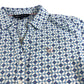 Crew Clothing Company Women's Size 12 Blue Floral Print Button Up Shirt