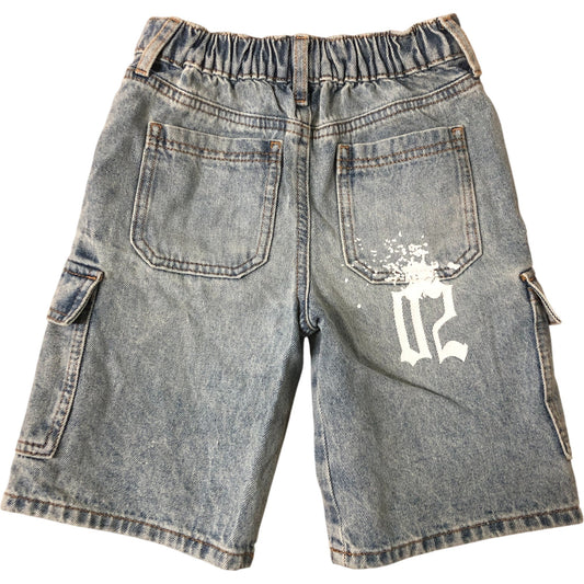 River Island Board Shorts 5-6 Years Kids Denim Mid Rise Fearless Design