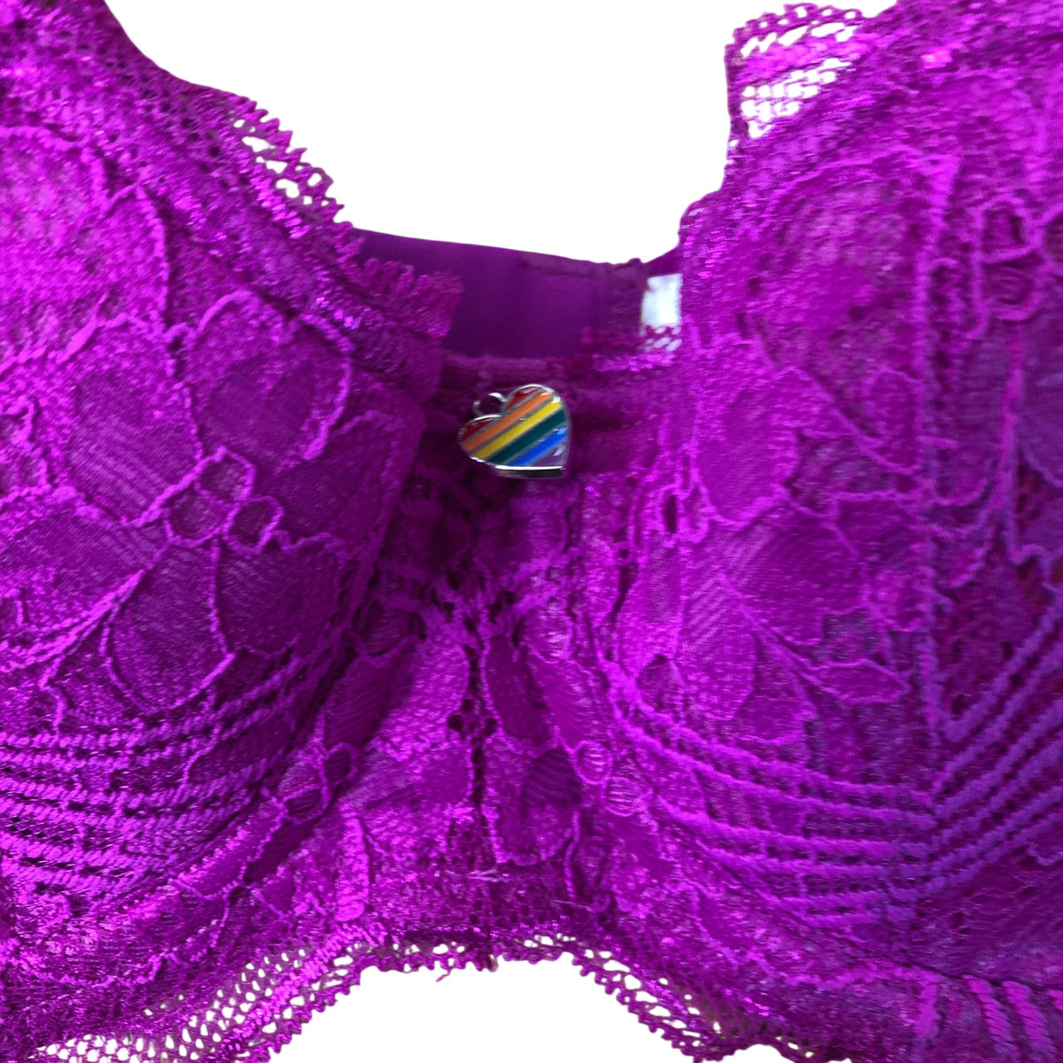 Bravissimo Lace Bra Set Women's Magenta Floral Underwired Adjustable Straps
