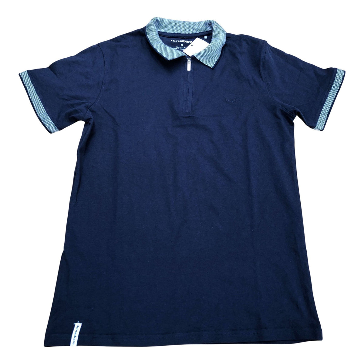 Threadbare Blue Regular Fit Polo Shirt Size S