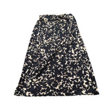 River Island Women's Black And Cream Animal Print Maxi Skirt Size UK16 Stretchy