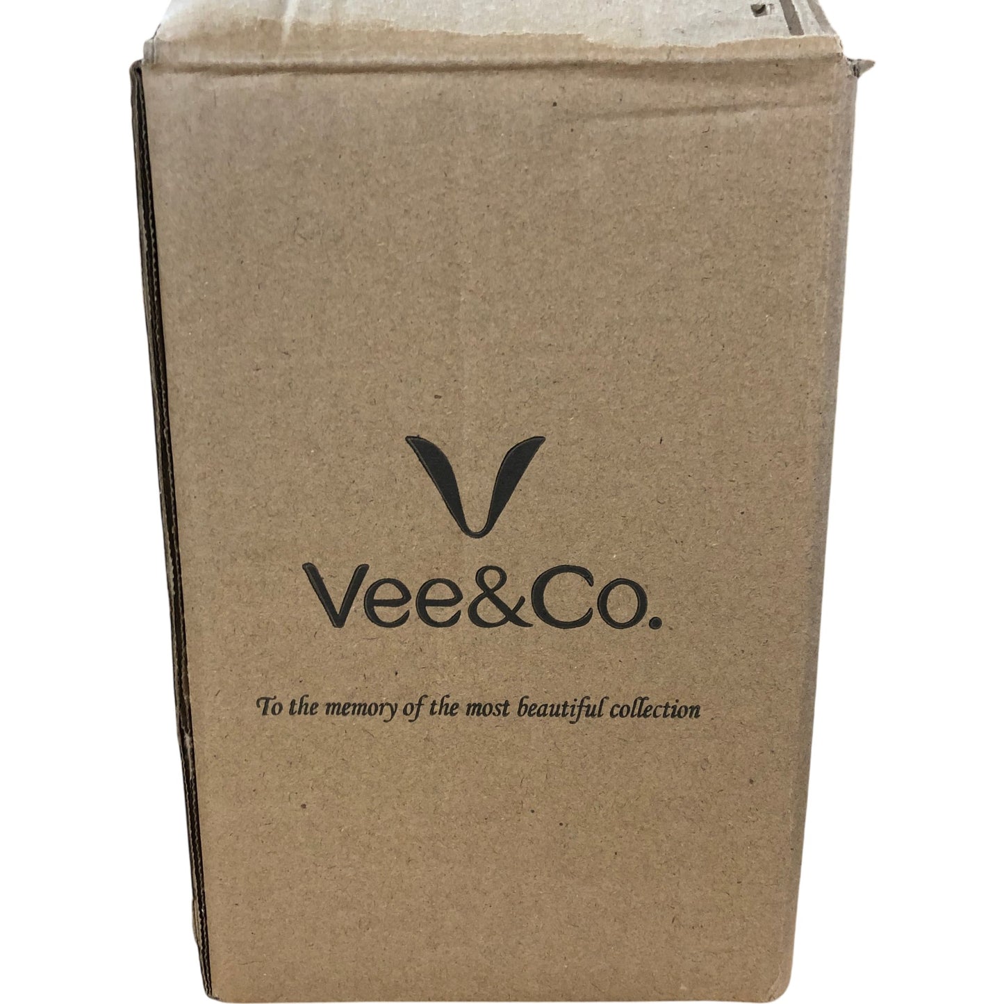 VEE&CO Travel Jewellery Box Organiser Gift For Women Girls Brown Quilted