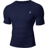 Roadbox Compression Running T-Shirt Navy 3XL