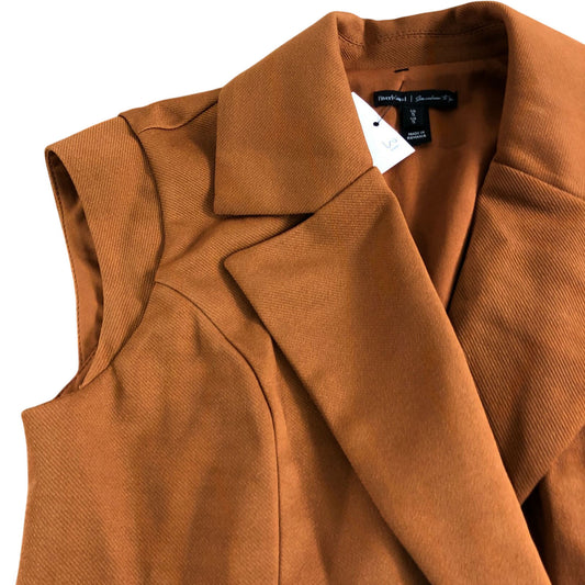 River Island Women's Rust Brown Waistcoat UK Small