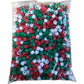 1000Pcs Plastic Round Pony Beads Christmas Red Green White Crafting