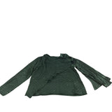 River Island Long Sleeve Blouse UK12 Women's Green Embellished Polka Dot