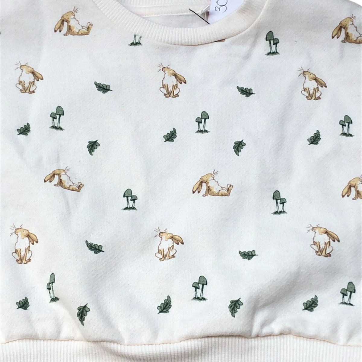 Baby Sweatshirt 6-9 Months Kids Animal Print Cream Long Sleeve Top