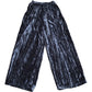 River Island Velvet Trousers Women's Wide Leg Style Grey Size 6