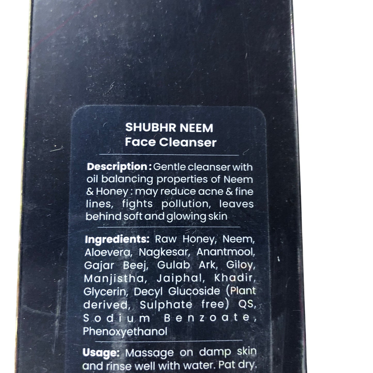 BLUE NECTAR SHUBHR NEEM Face Cleanser 200ml Acne Control Oil Balancing