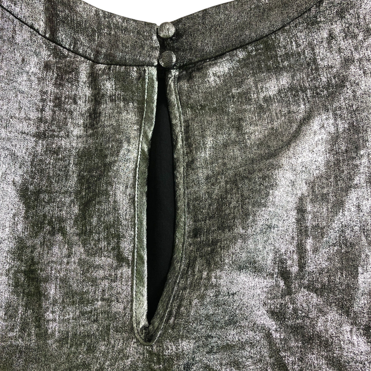 River Island UK20 Women's Silver Metallic Sleeveless Top