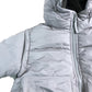 AllSaints Girls Puffer Jacket Kids Size 18-24 Months Grey Hooded Outerwear
