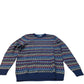 Lambswool Sweater Size M Patterned Knitwear Multicoloured Navy Jumper