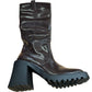 Stylish Branded Brown Knee High Heeled Boots Women's Fashion UK5