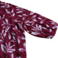 Women's Blouse Size 24 Dark Pink Floral 3/4 Sleeve