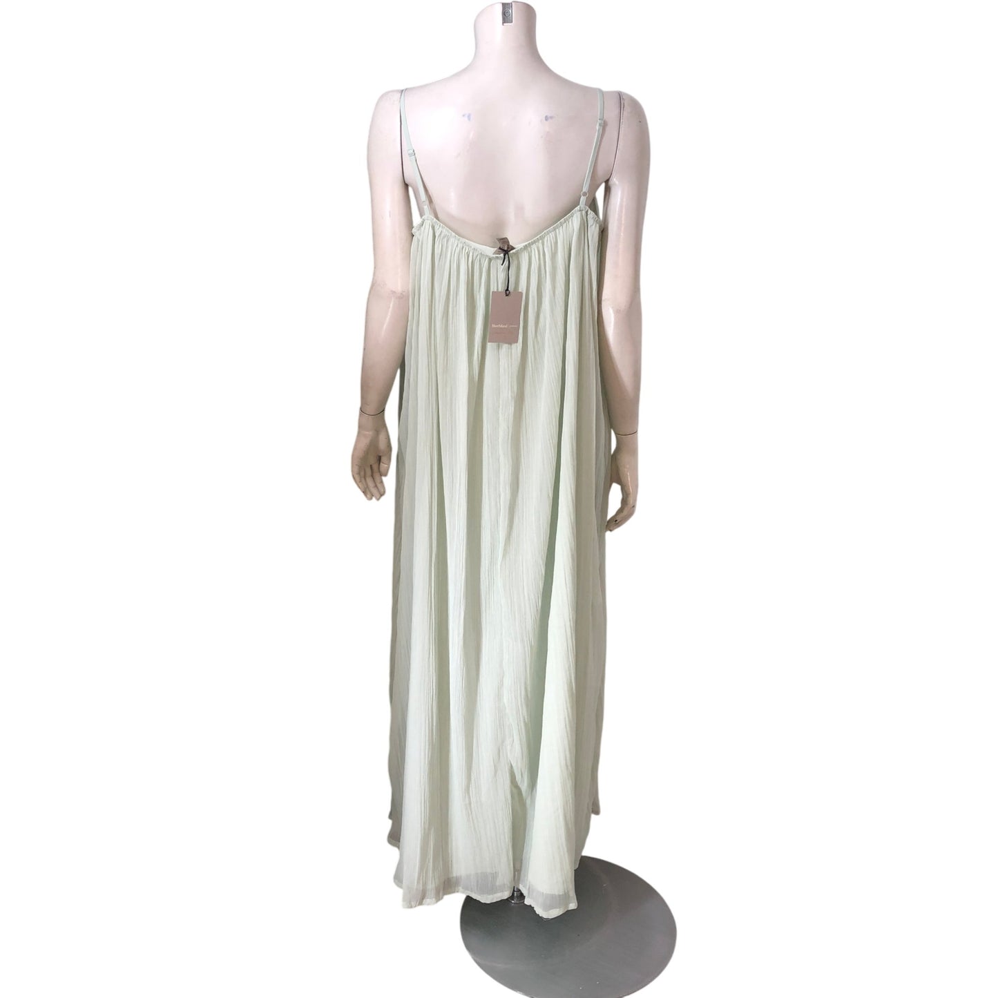 River Island Studio Maxi Dress UK16 Women's Pleated Light Green Sleeveless