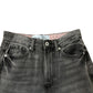 River Island Denim Specialist Women's Wide Leg Jeans Dark Wash Raw Hem Size 6