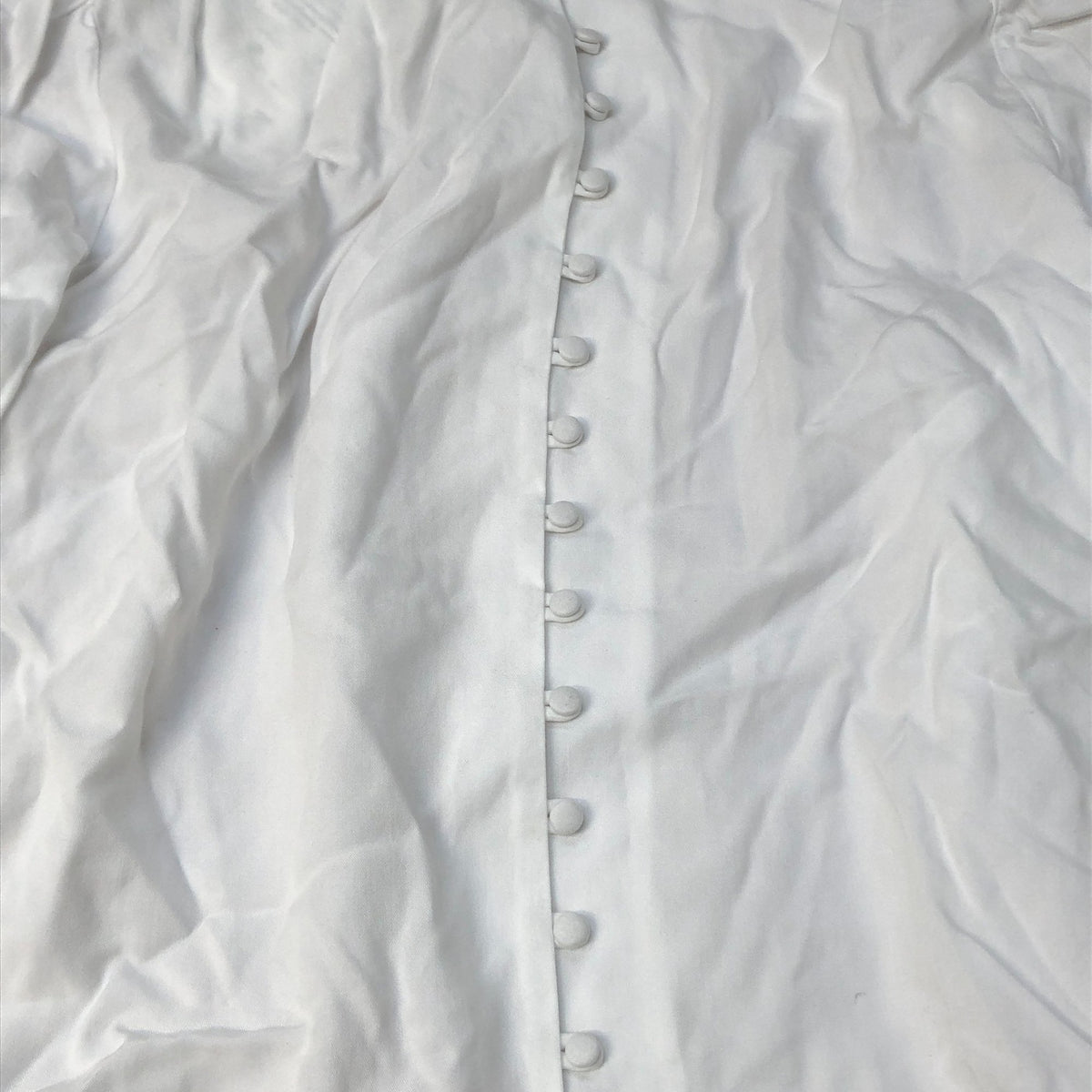 Baukjen White Long Sleeve Button Up Shirt Women's Size 14 100% Tencel