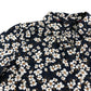 Crew Clothing Company Floral Shirt UK6 Women's Cotton Long Sleeve Navy