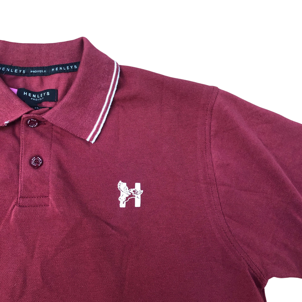 Henleys Pro DLX Maroon Polo Shirt Size L