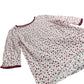 Boden Viscose Top Women's 3/4 Sleeve Red Star Print Casual Blouse UK10