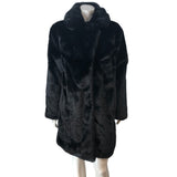 Sosandar Women's Faux Fur Coat Size 18 Black Luxurious Warm Jacket