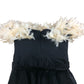 Lipsy Dress UK16 Women's Black Feather Detail