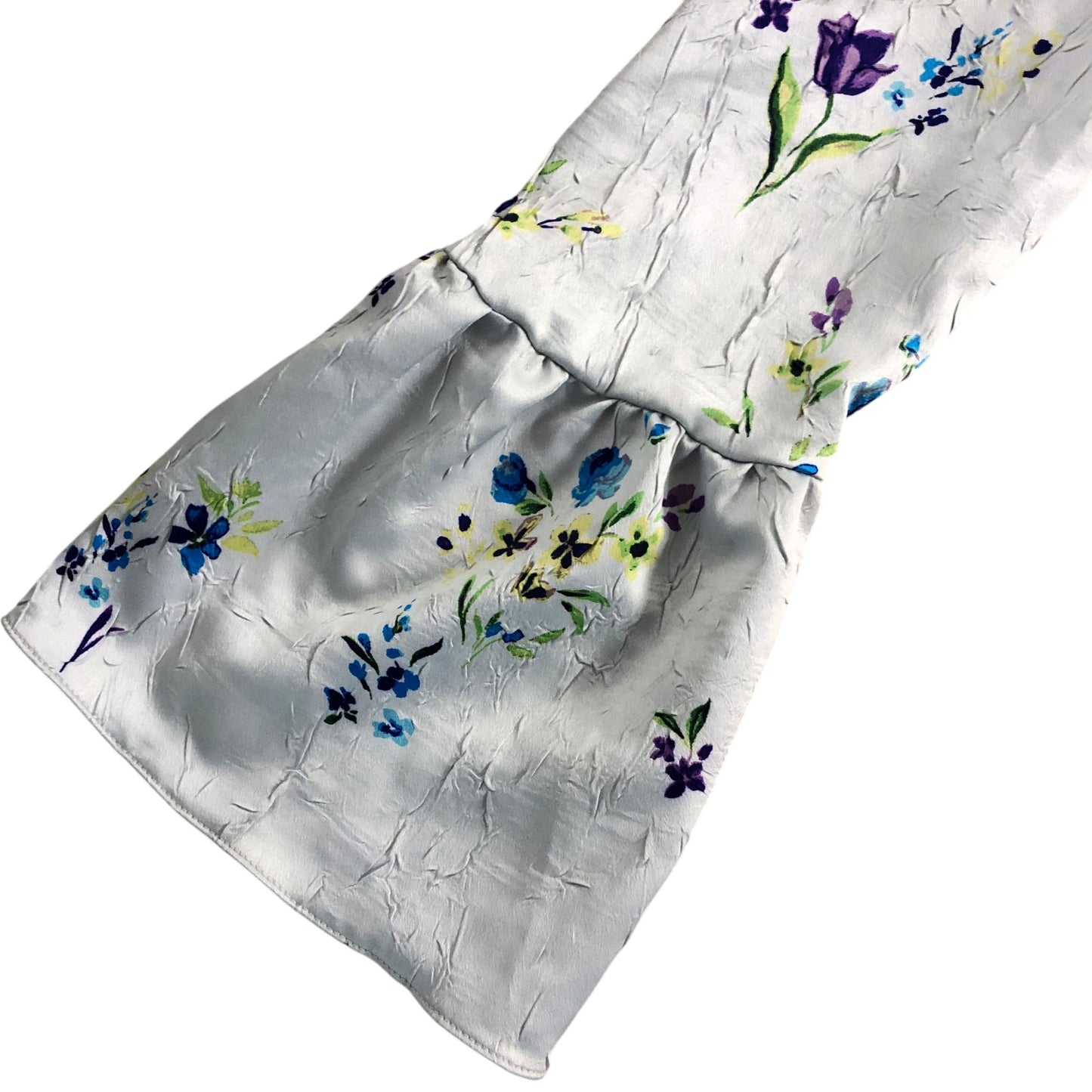 River Island Floral Blouse UK8 Women's Lightweight Bell Sleeve V Neck Top