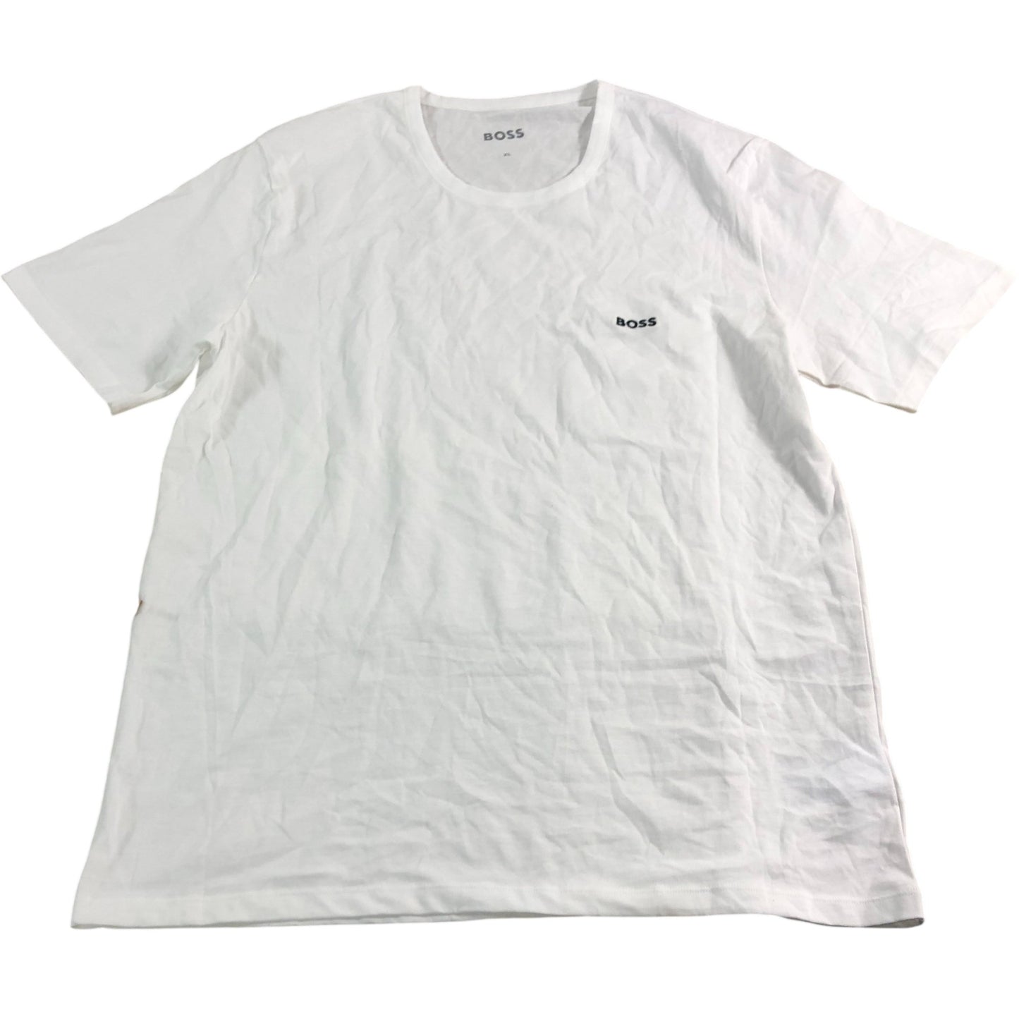 Hugo Boss T-Shirt XL Men's White Cotton Short Sleeve Logo Casual Wear