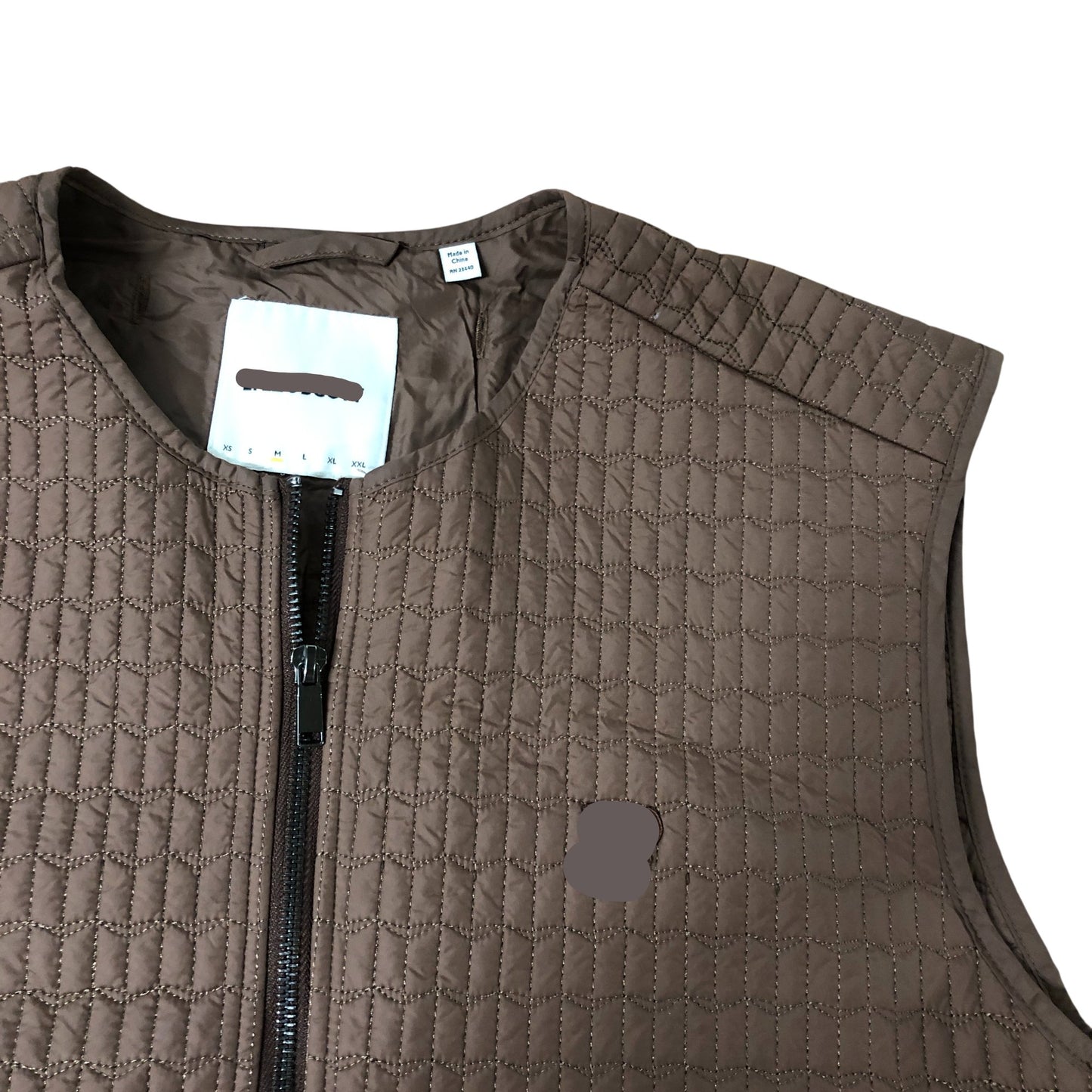 Brown Lightweight Quilted Vest Size M Men's Outerwear