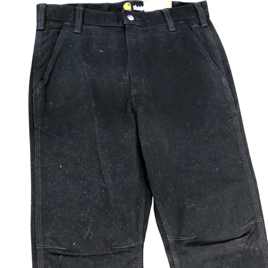 CARHARTT Rigby Straight Fit Trousers UK32 Men's Black Rugged Flex Stretch