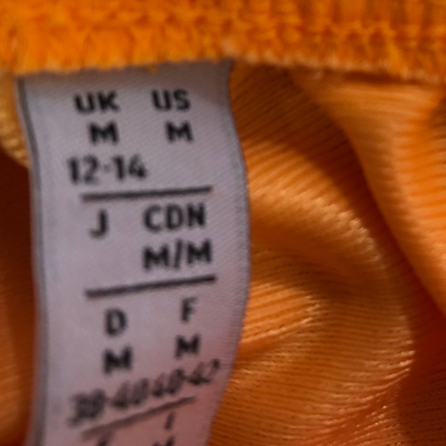 Adidas Originals Track Trousers UK12-14 Women's Orange Athletic Polyester Style