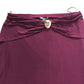 River Island Burgundy Midi Skirt UK Medium Women's