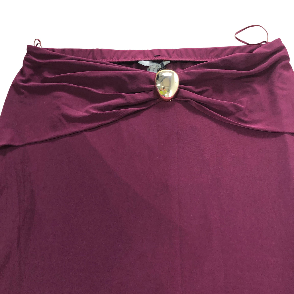River Island Burgundy Midi Skirt UK Medium Women's