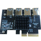 YBBOTT PCI-E 4X To 4 PCI-E USB Card For Bitcoin Mining