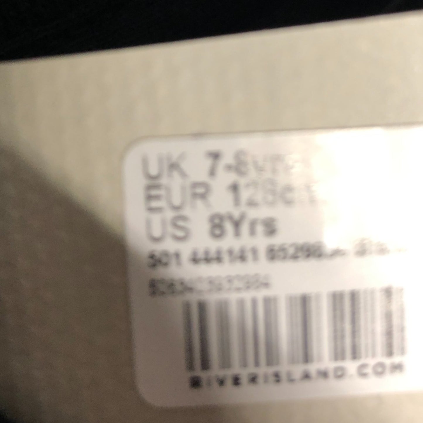 River Island Love Graphic T-Shirt 7-8 Years Girls Black Short Sleeve Casual Top