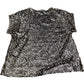 River Island Sequin Top Women's Short Sleeve UK Size 12 Silver Party Wear