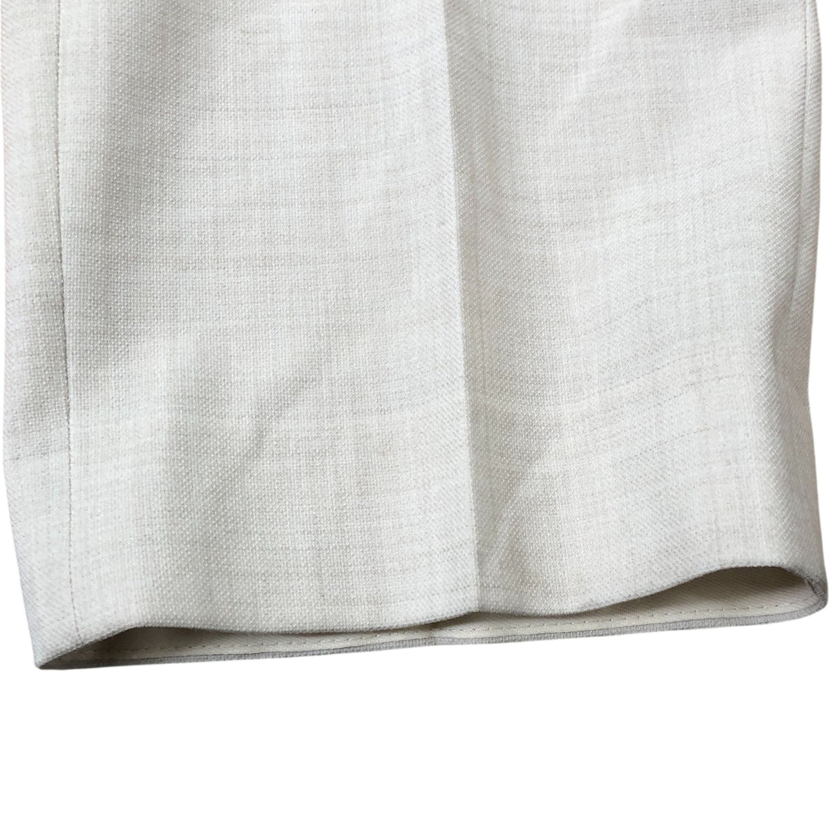 Trousers 38 Inch Men's Beige Tailored Style Lightweight Wool Blend