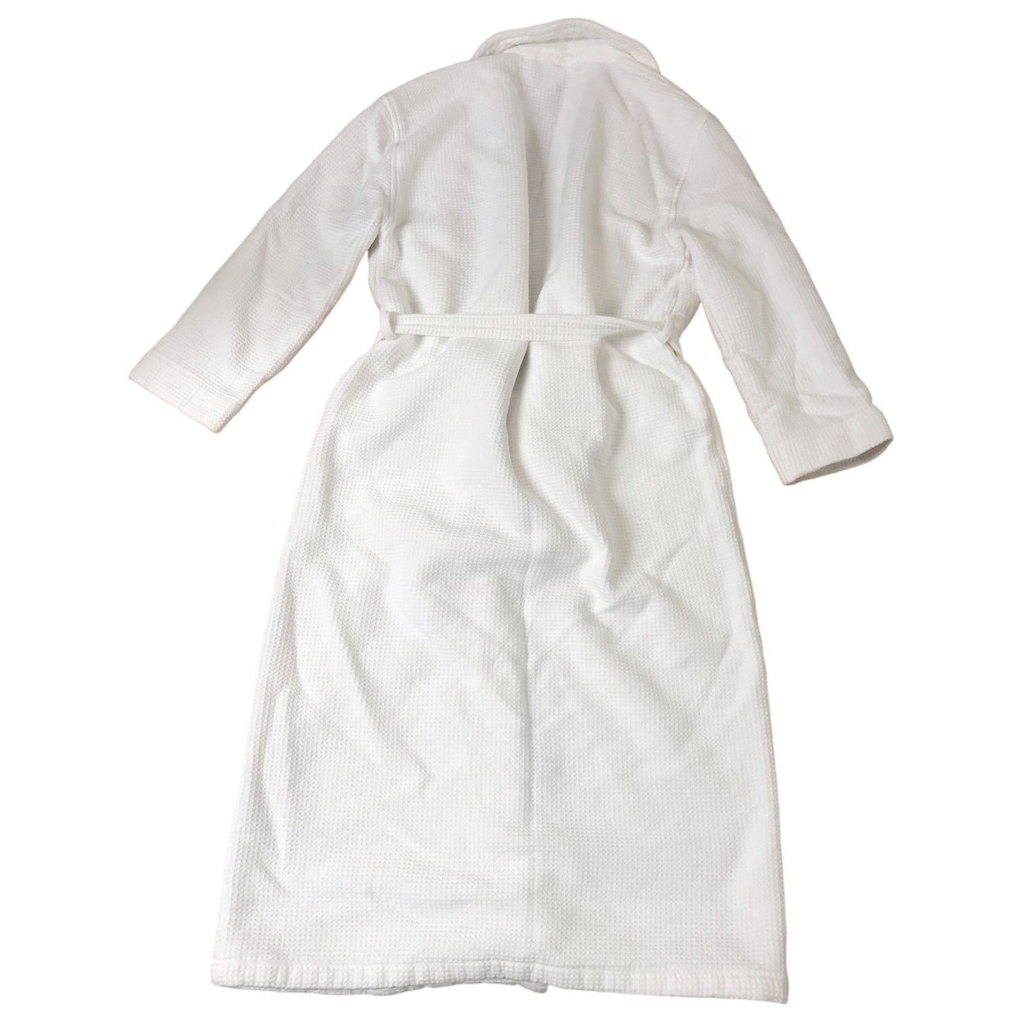 The White Company Waffle Robe Women's White Soft Cotton Bathrobe With Belt XS
