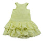 River Island Mini Dress UK18-24 Months Girls Yellow Sleeveless with Lace Trim