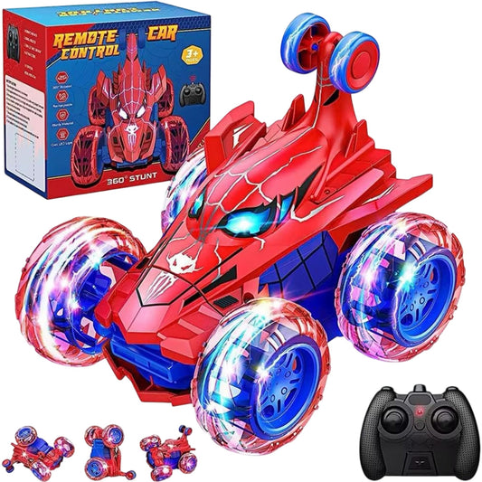 Happy Go Spider Remote Control Car 360 Degree Stunt Rechargeable Toy
