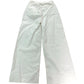 Branded Wide Leg Trousers Women's White Cotton Blend Casual Fit UK10