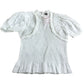 River Island Studios UK6 Women's White Smocked Top With Puff Sleeves