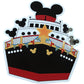 Colourful Cruise Magnets Set Fun Decorative Vinyl 13 Pieces