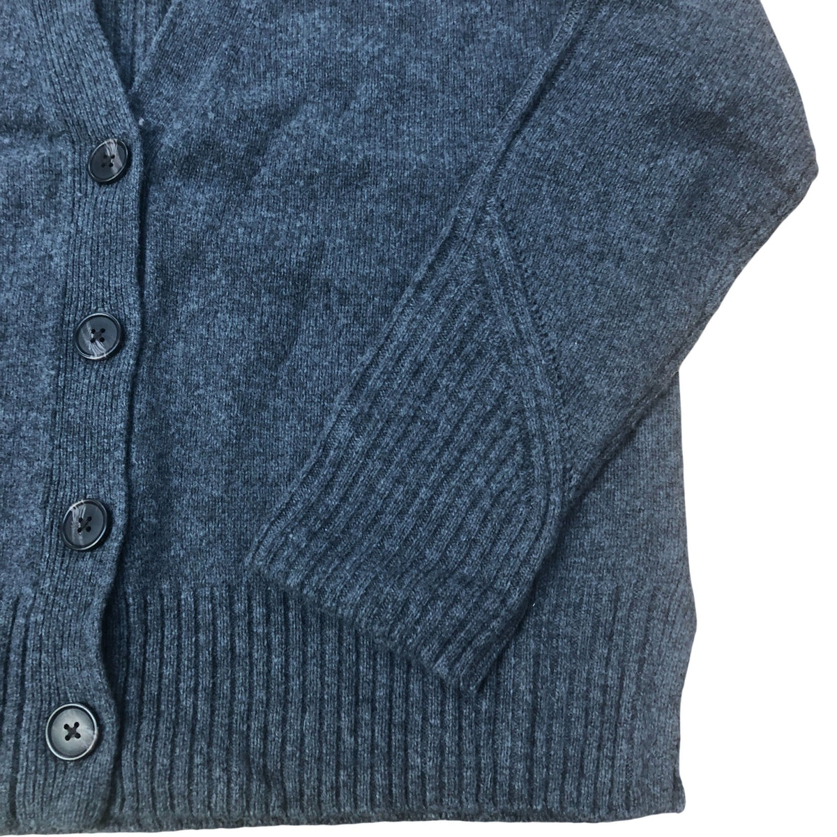 Dark Grey Merino Wool Blend Cardigan Size 8